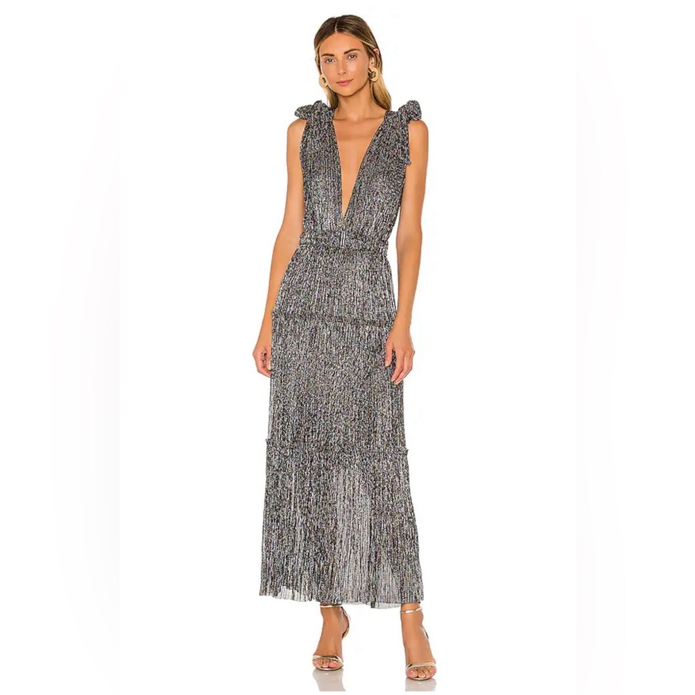 Sabina Musayev cocktail dress in multi silver from Revolve
